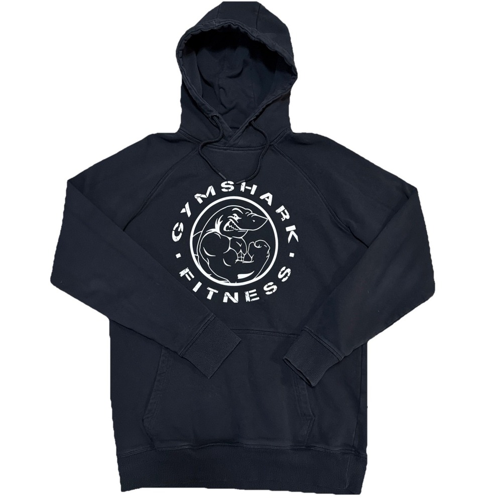 Gymshark Legacy Fitness Sweatshirt Black White Hoodie -Men's‎ M